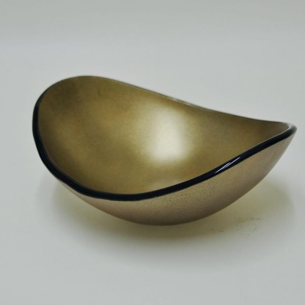 Bowl Oval Ouro Fosco 0,32x0,25 m  _ Regina Medeiros - Image 4