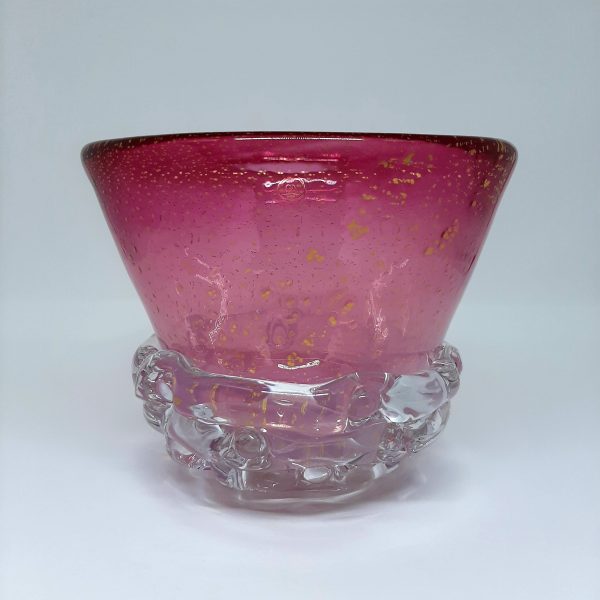 Vaso Balle G Degradê pink com ouro