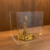 Caixa acrílico cristal Gotas Douradas P